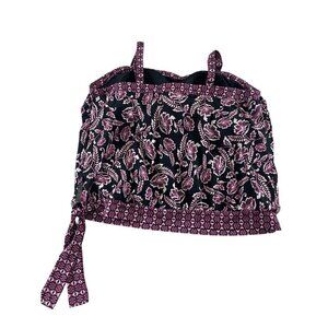 Swimsuits For All Black Paisley Print Padded Tankini - 22